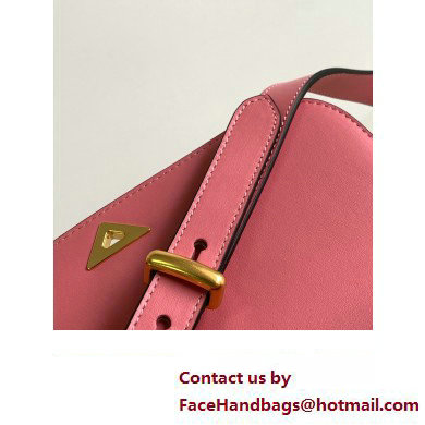Prada Embleme leather bag 1BD340 PINK 2023