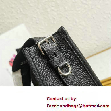 Prada Leather hobo bag 1BC073 Black 2023