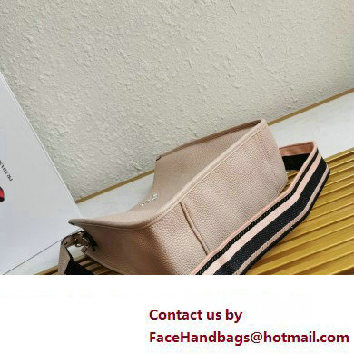 Prada Leather hobo bag 1BC073 Light Pink 2023