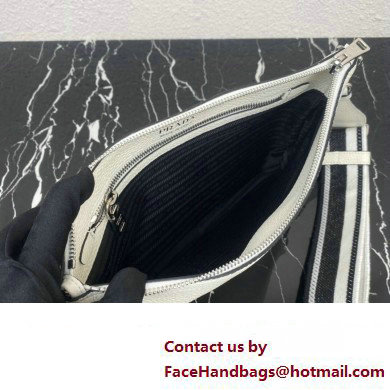 Prada Leather shoulder bag 1BH050 White 2023