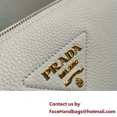Prada Leather shoulder bag 1BH194 White 2023