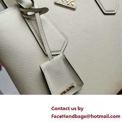 Prada Medium Galleria Saffiano leather bag 1ba232 White 2023