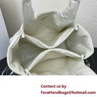 Prada Medium padded Soft nappa leather bag 1BG413 White 2023