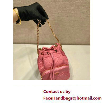 Prada Re-Edition 1995 Chaine Re-Nylon shoulder bag 1BH038 Pink 2023