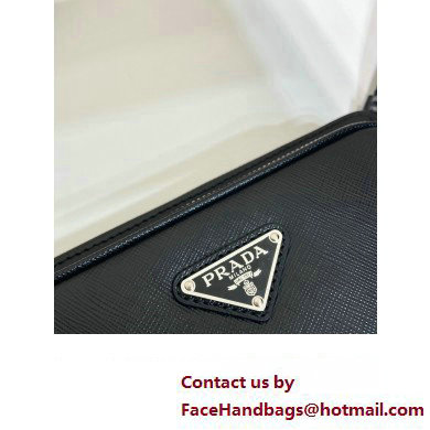 Prada Saffiano leather belt bag 2VH156 black 2023