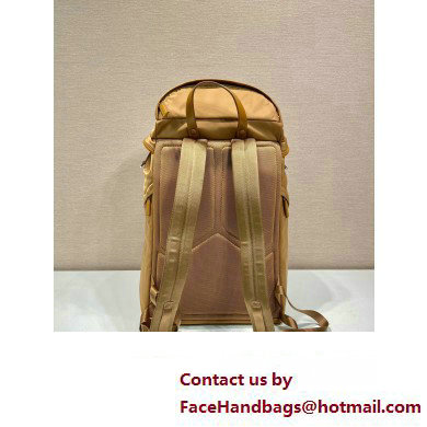 Prada tobacco re-nylon and Saffiano Leather backpack 2VZ019 BEIGE 2020