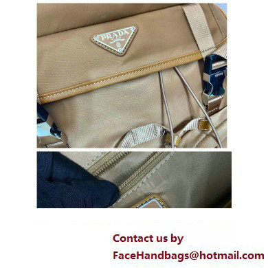 Prada tobacco re-nylon and Saffiano Leather backpack 2VZ019 BEIGE 2020