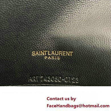 Saint Laurent cassandre envelope chain wallet in smooth leather 743050 Black/Gold - Click Image to Close