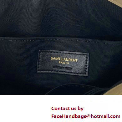 Saint Laurent cassandre matelasse a5 pouch in quilted leather 379039 Beige - Click Image to Close