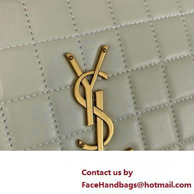 Saint Laurent cassandre matelasse carre chain wallet in lambskin 743346 Creamy/Gold