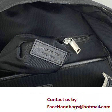 Saint Laurent city backpack Bag in canvas, nylon and leather 534967 Black/Silver
