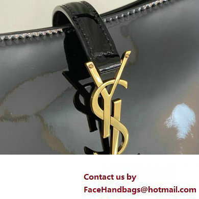 Saint Laurent le 5 A 7 hobo bag in Patent leather 657228 Black