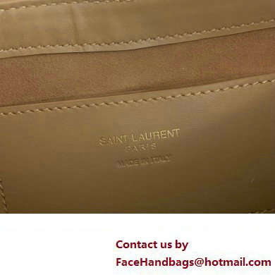 Saint Laurent le 5 A 7 mini bag in vegetable-tanned leather 710318 Beige