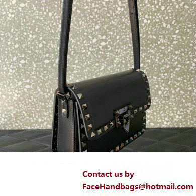 Valentino Rockstud23 Small Shoulder Bag In Smooth Calfskin 0242 Black 2023