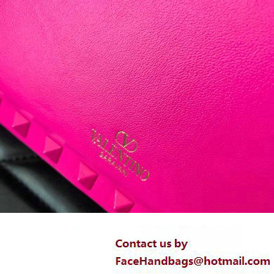 Valentino Rockstud23 Small Shoulder Bag In Smooth Calfskin 0242 Fuchsia 2023