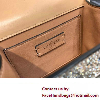Valentino VSLING Shoulder Small Bag Nude WITH SPARKLING EMBROIDERY 2023