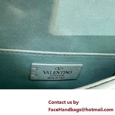 Valentino Vlogo Leather Shoulder Bag 2051 Light Green 2023