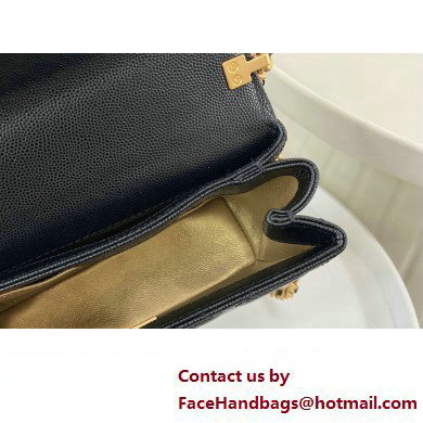chanel Grained Calfskin mini top handle bag black AS3982 2023
