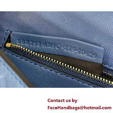 fendi medium Baguette Chain Midi bag in nappa leather blue 2023