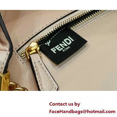 fendi medium Baguette Chain Midi bag in nappa leather pale pink 2023