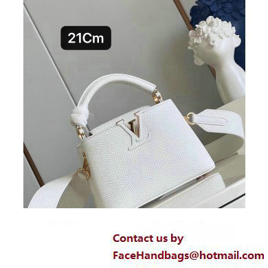 louis vuitton Capucines Mini handbag WHITE M23456 2023