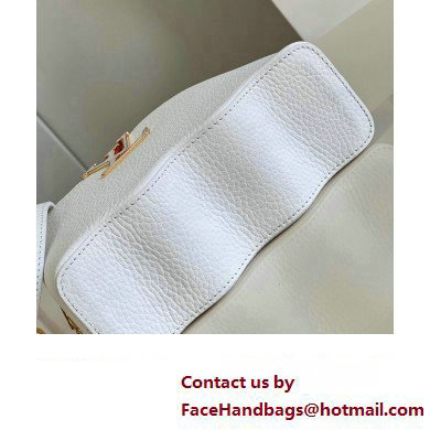 louis vuitton capushell Capucines Mini handbag white M22121 2023