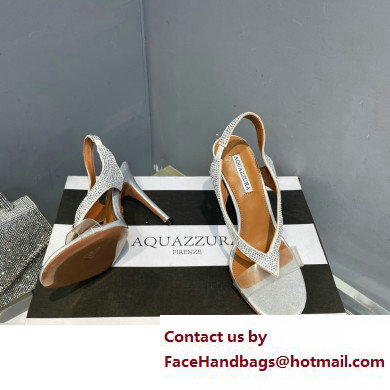 Aquazzura Heel 10.5cm Izzy Plexi Sandals White 2023