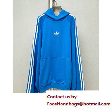 Balenciaga / Adidas Hoodie Large Fit in Blue 2023
