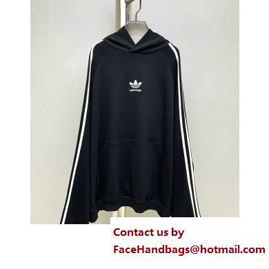 Balenciaga / Adidas Hoodie Large Fit in black 2023 - Click Image to Close