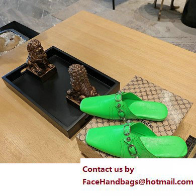 Balenciaga Heel 2.5cm Cosy Cagole Mules Green 2023