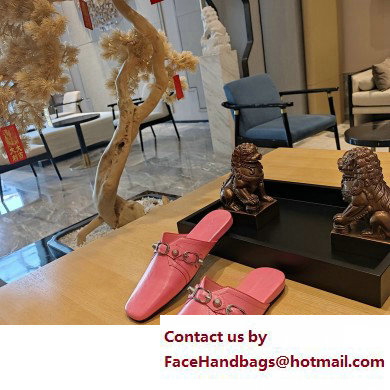 Balenciaga Heel 2.5cm Cosy Cagole Mules Pink 2023 - Click Image to Close