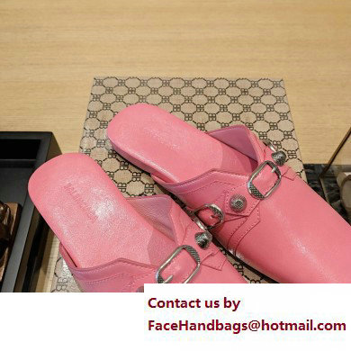 Balenciaga Heel 2.5cm Cosy Cagole Mules Pink 2023 - Click Image to Close