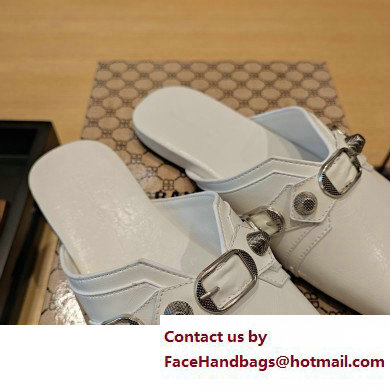 Balenciaga Heel 2.5cm Cosy Cagole Mules White 2023