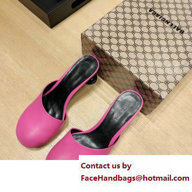 Balenciaga Heel 4.5cm Round toe Mules Pink 2023