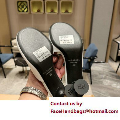 Balenciaga Heel 4.5cm Round toe Mules White 2023