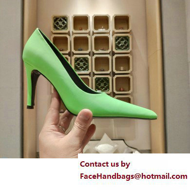 Balenciaga Heel 9cm Back BB Pumps Green 2023
