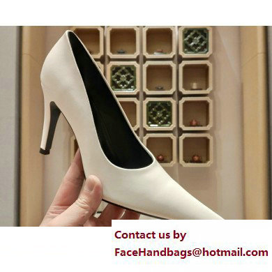 Balenciaga Heel 9cm Back BB Pumps White 2023