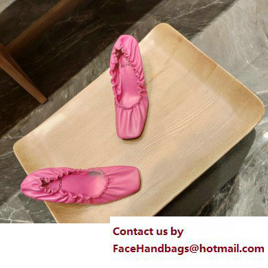 Balenciaga Heel Scrunch Knife leather Pumps Pink 2023 - Click Image to Close