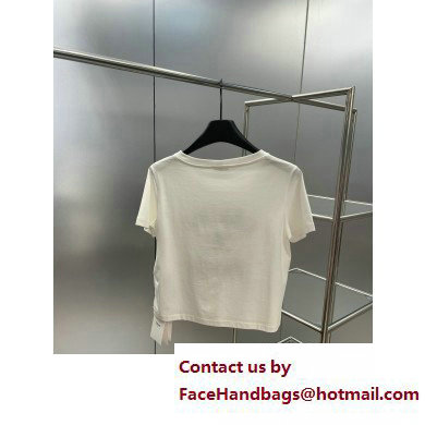 Celine Paris t-shirt in cotton jersey OFF WHITE / BLACK 2023