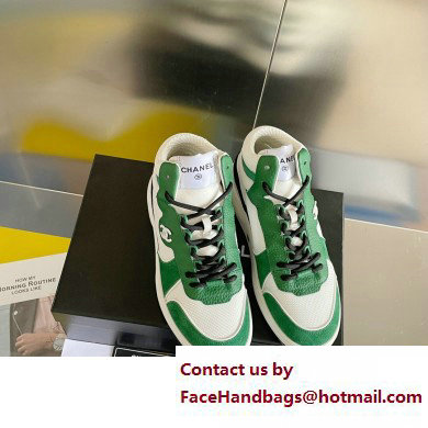Chanel CC Logo High Top Sneakers Fabric and Suede Calfskin 01 2023