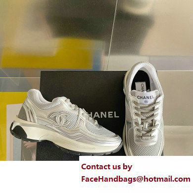 Chanel CC Logo Sneakers Fabric and Laminated G39792 03 2023