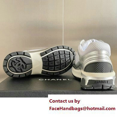 Chanel CC Logo Sneakers Fabric and Laminated G39792 04 2023
