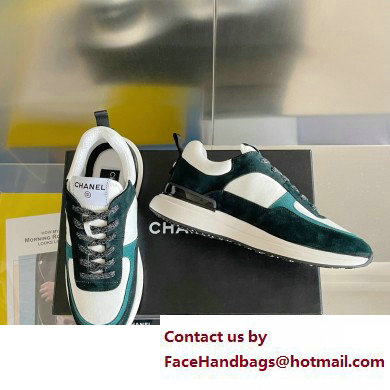 Chanel CC Logo Sneakers Fabric and Suede Calfskin 02 2023