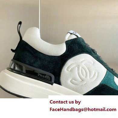 Chanel CC Logo Sneakers Fabric and Suede Calfskin 02 2023