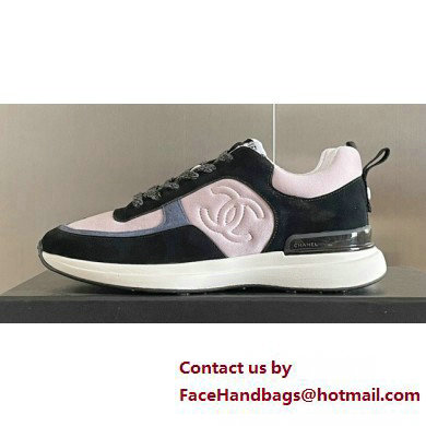 Chanel CC Logo Sneakers Fabric and Suede Calfskin 03 2023