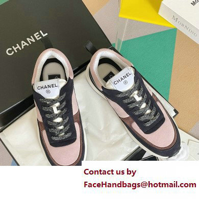 Chanel CC Logo Sneakers Fabric and Suede Calfskin 04 2023