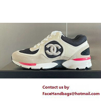 Chanel CC Logo Sneakers Fabric and Suede Calfskin G39597 01 2023
