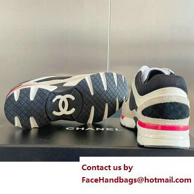 Chanel CC Logo Sneakers Fabric and Suede Calfskin G39597 01 2023