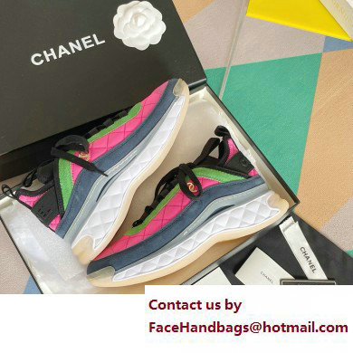 Chanel CC Logo Sneakers Fabric and Suede Calfskin G39982 02 2023