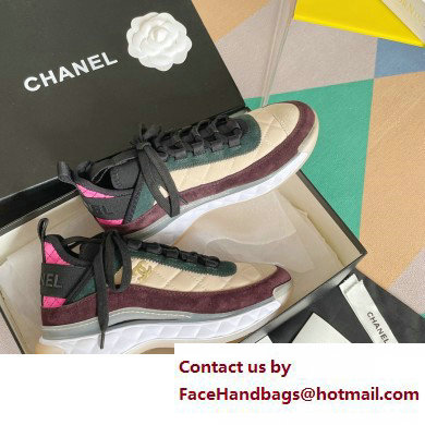 Chanel CC Logo Sneakers Fabric and Suede Calfskin G39982 03 2023